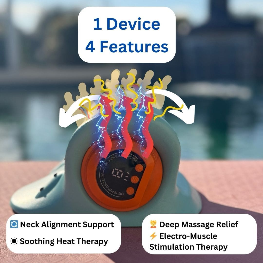 Theravia™ - Neck Massager with EMS, 4 in 1